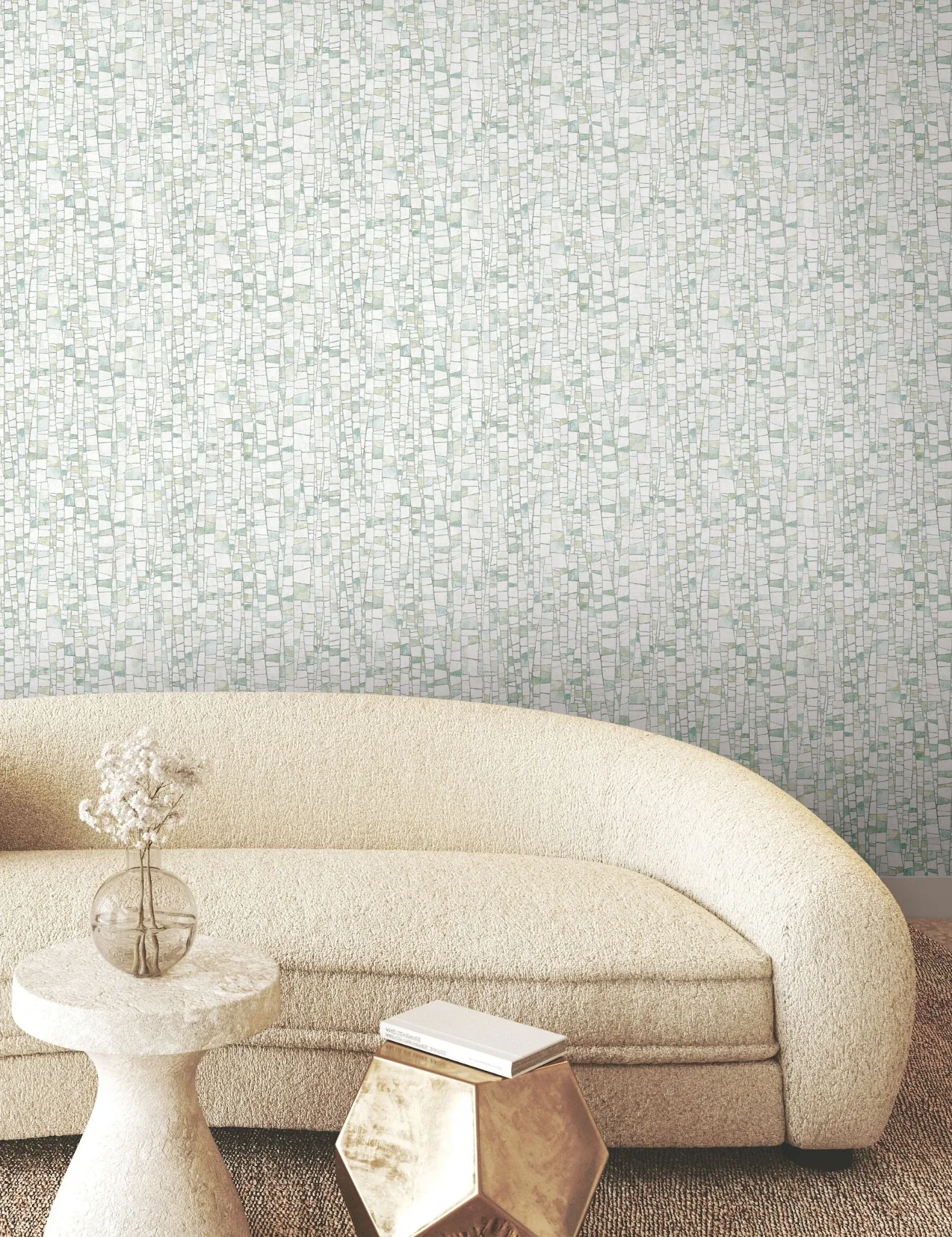 York Wallcoverings Kaleidoscopic Green Wallpaper - SKU FM1084
