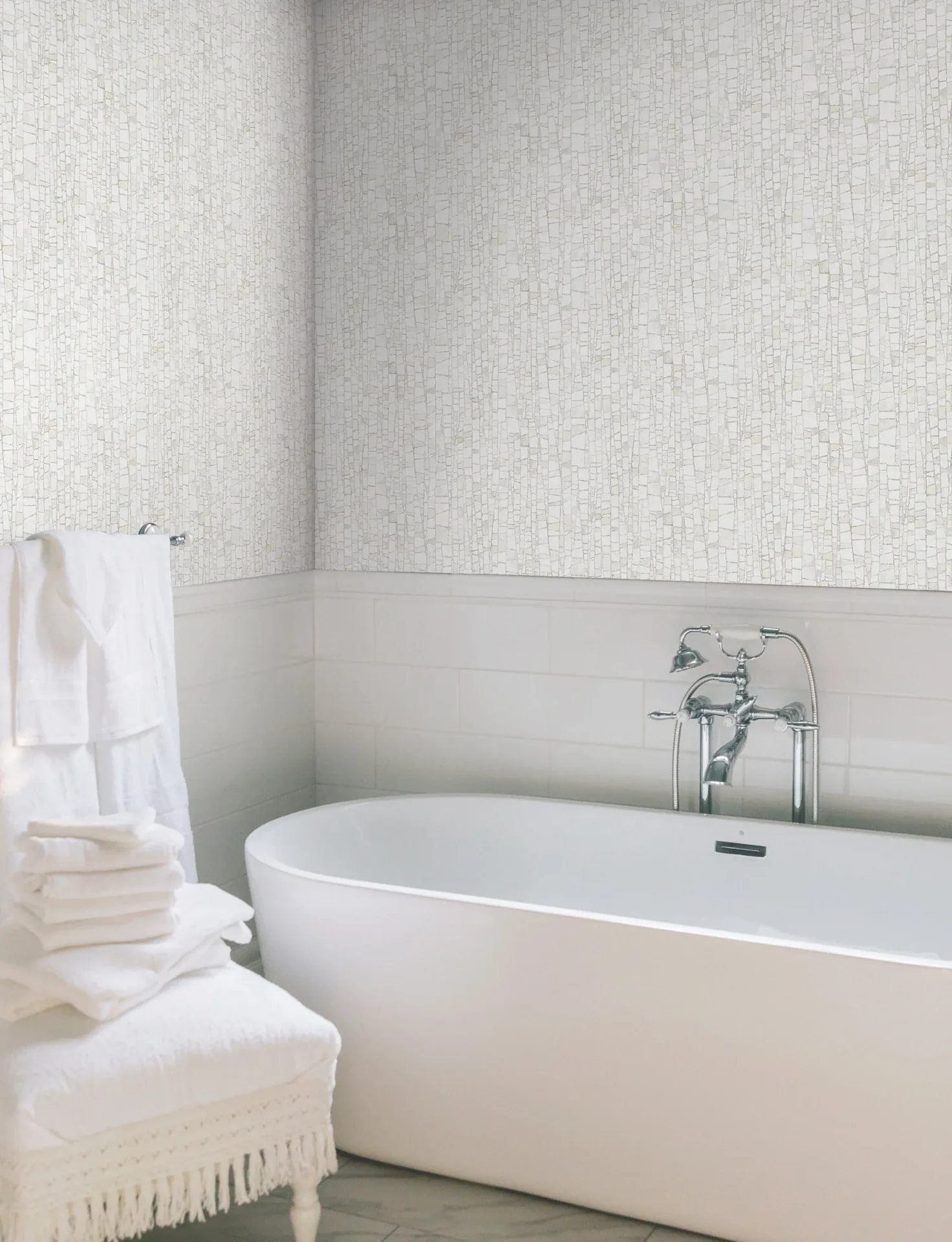 York Wallcoverings Kaleidoscopic Soft Neutral Wallpaper - SKU FM1083