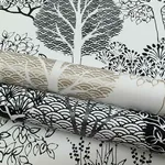 York Wallcoverings Kimono Trees Metallic Wallpaper - SKU BW3851