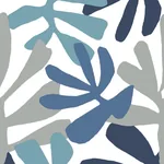York Wallcoverings Kinetic Tropical Blue & Grey Peel & Stick Wallpaper - SKU PSW1242RL