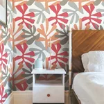 York Wallcoverings Kinetic Tropical Coral & Beige Peel & Stick Wallpaper - SKU PSW1240RL