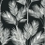 York Wallcoverings King Palm Silhouette Blue Wallpaper | Wallpaper Twins York Wallcoverings King Palm Silhouette Blue Wallpaper - SKU CV4409