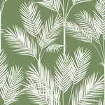 York Wallcoverings King Palm Silhouette Green Wallpaper | Wallpaper Twins York Wallcoverings King Palm Silhouette Green Wallpaper - SKU CV4411