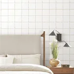 York Wallcoverings La Vitre Plaid Gold Wallpaper - SKU ZM2853