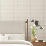 York Wallcoverings La Vitre Plaid Lichen Grey Wallpaper - SKU ZM2851