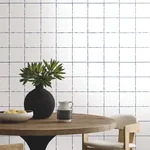 York Wallcoverings La Vitre Plaid Ultramarine Wallpaper - SKU ZM2856
