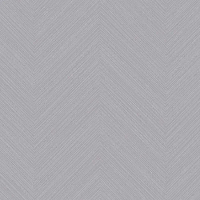 York Wallcoverings Lavender Grey Swept Chevron Wallpaper - SKU SR1601