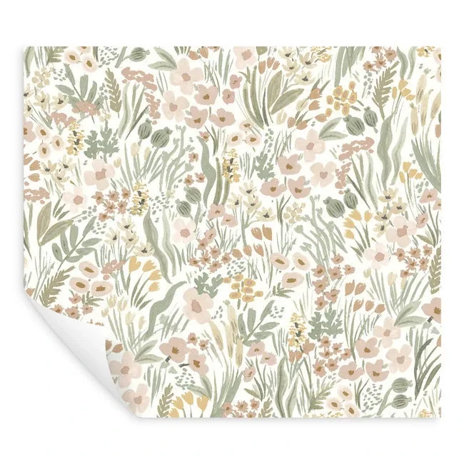York Wallcoverings Lea Blush Peel & Stick Wallpaper - SKU PSW1466RL
