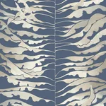 York Wallcoverings Leaf Column Navy Wallpaper - SKU FM1043