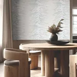 York Wallcoverings Leaf Column Spa Blue Wallpaper - SKU FM1046