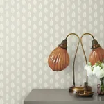 York Wallcoverings Leaf Pendant Grey Wallpaper - SKU GR5962