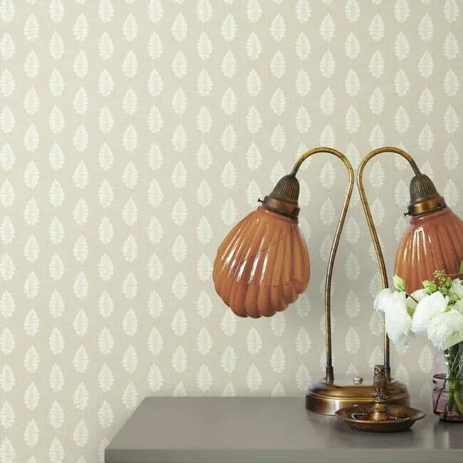 York Wallcoverings Leaf Pendant Linen Wallpaper - SKU GR5964