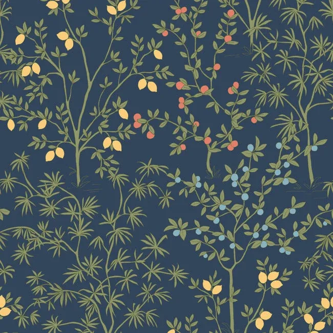 PSW1454RL | Lemon Grove Navy Peel & Stick Wallpaper