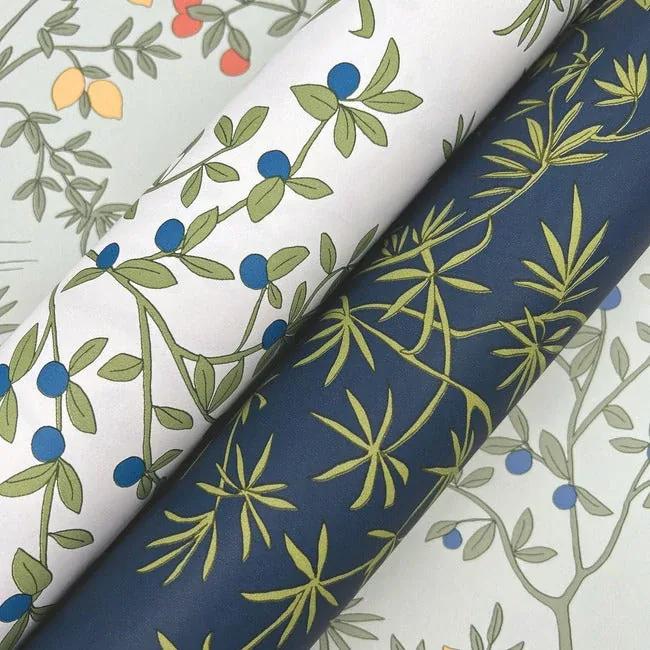 York Wallcoverings Lemon Grove Navy Peel & Stick Wallpaper - SKU PSW1454RL