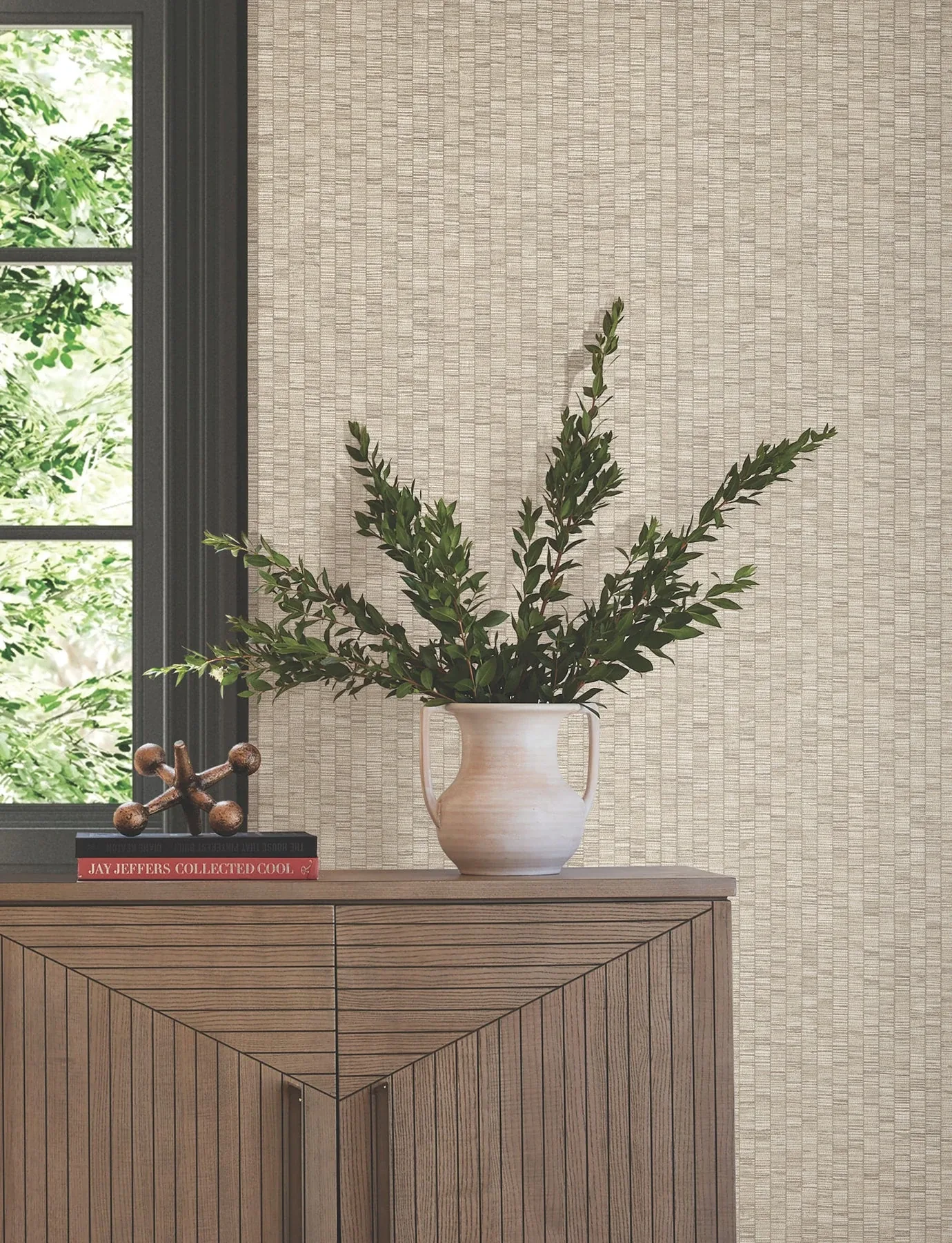 York Wallcoverings Lemuria Beige Wallpaper - SKU SI6571