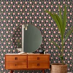 York Wallcoverings Lillian Blue Floral Vine Peel & Stick Wallpaper - SKU PSW1580RL