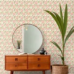 York Wallcoverings Lillian Pink Floral Vine Peel & Stick Wallpaper - SKU PSW1582RL