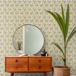York Wallcoverings Lillian Sage Floral Vine Peel & Stick Wallpaper - SKU PSW1579RL