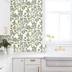 York Wallcoverings Limoncello Toile Green Wallpaper - SKU RT7911