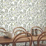 York Wallcoverings Limoncello Toile Green Wallpaper - SKU RT7911