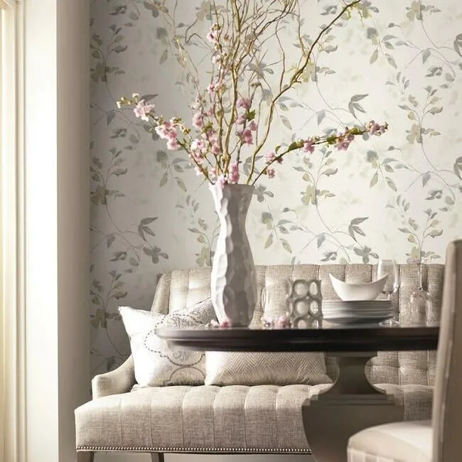York Wallcoverings Linden Flower Tan Wallpaper - SKU SO2444