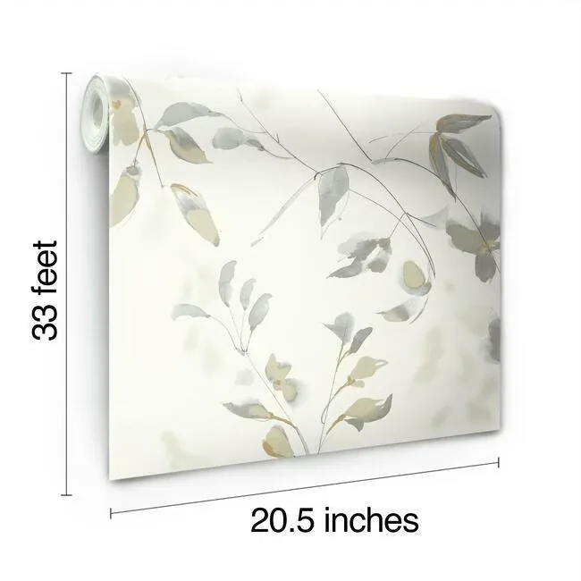 York Wallcoverings Linden Flower Tan Wallpaper | Wallpaper Twins York Wallcoverings Linden Flower Tan Wallpaper - SKU SO2444