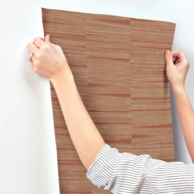 York Wallcoverings Line Stripe Brick Wallpaper - SKU OI0662