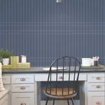 York Wallcoverings Linear Gridwork Navy Wallpaper - SKU PSW1510RL