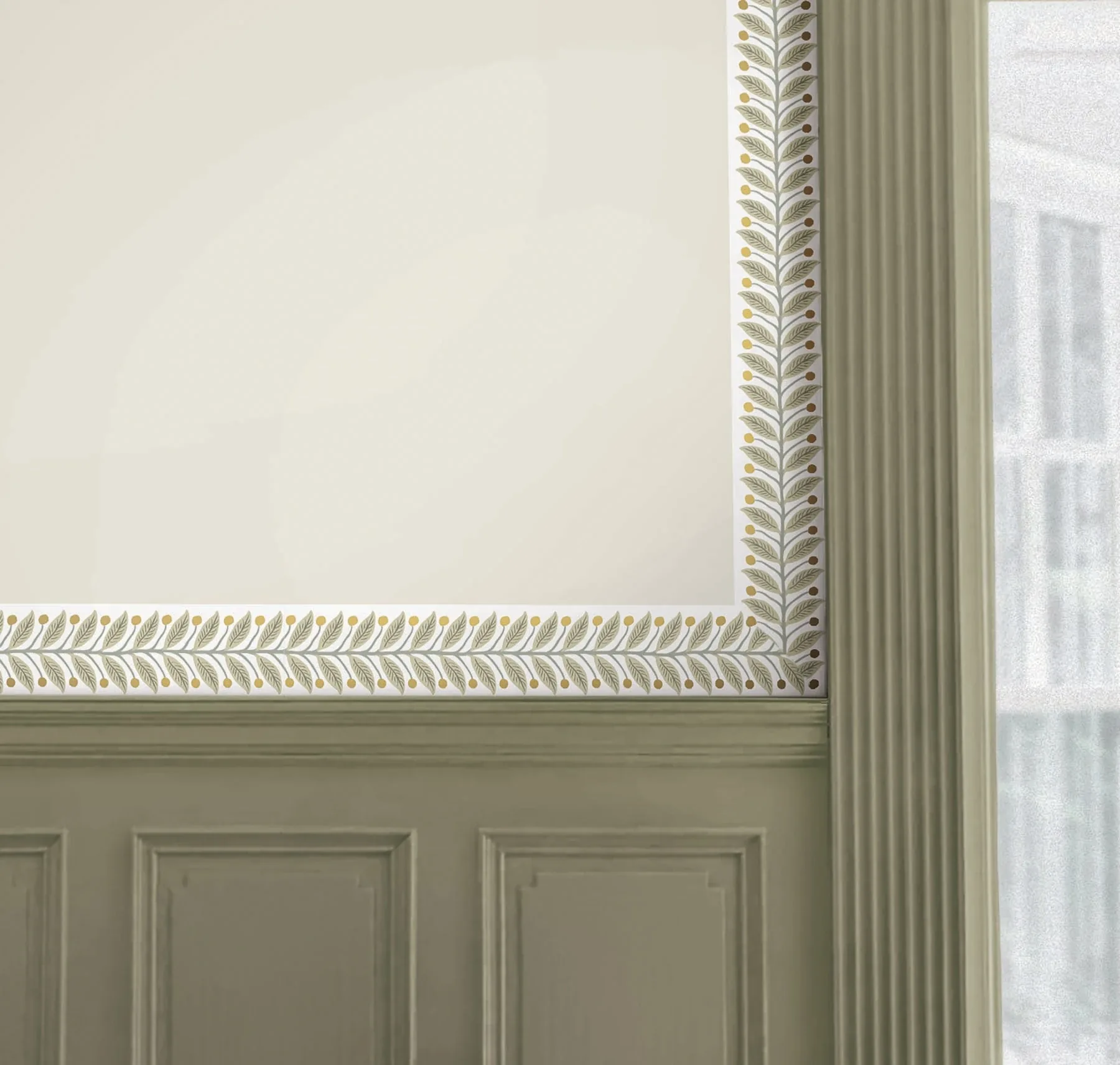 York Wallcoverings Linen Garden Wallpaper Trim - SKU RF7532B