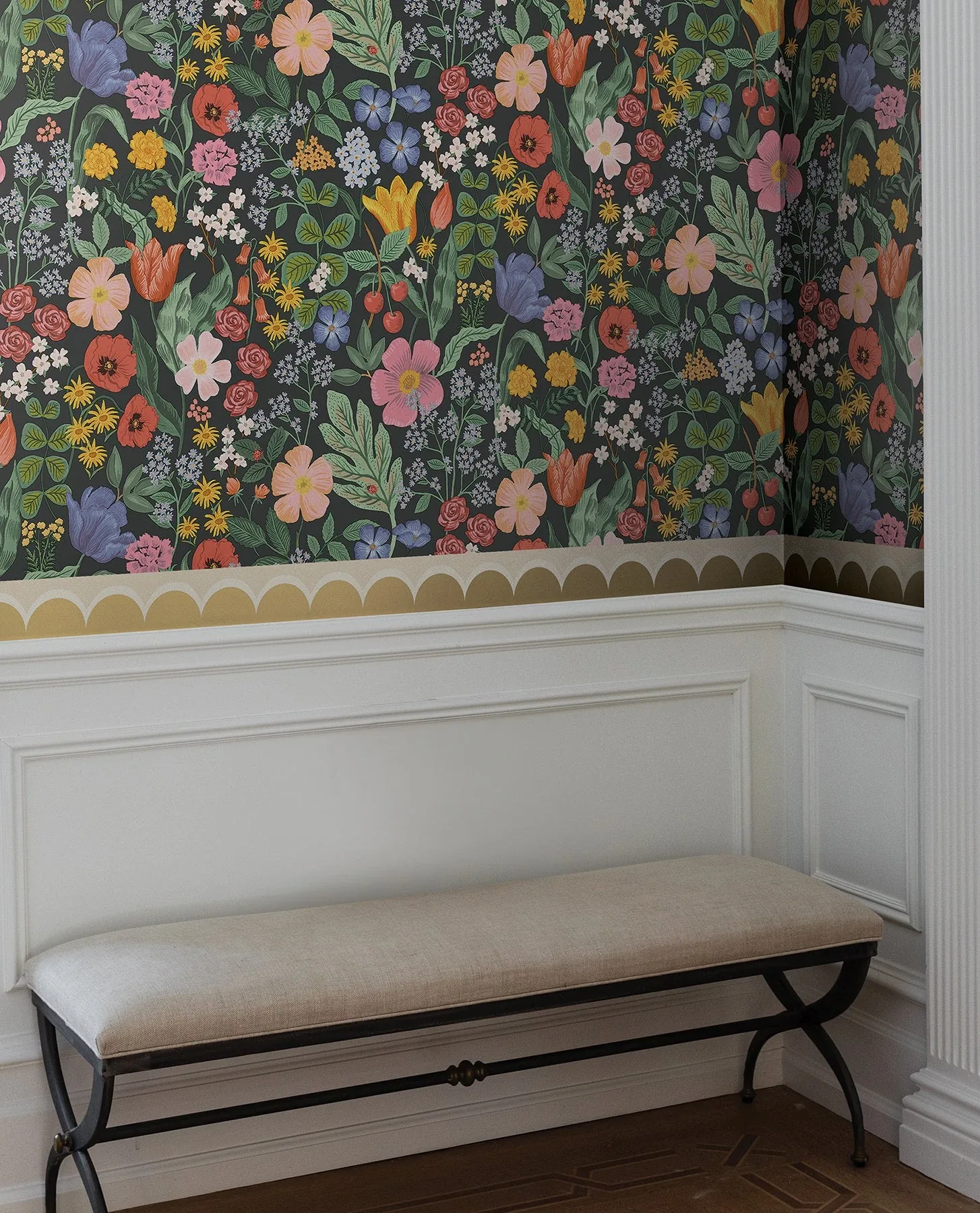 York Wallcoverings Linen Scallop Wallpaper Trim - SKU RF7521B