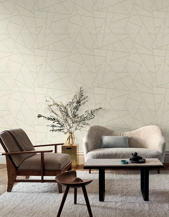 York Wallcoverings Lisle Ivory Wallpaper - SKU SI6823
