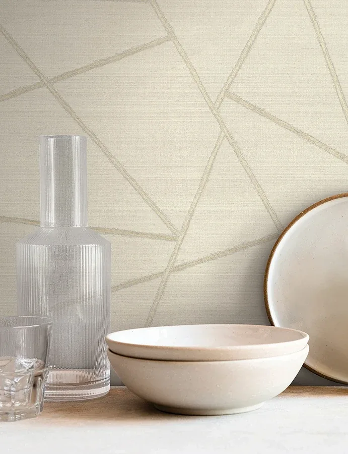 York Wallcoverings Lisle Ivory Wallpaper - SKU SI6823