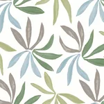 York Wallcoverings Little Garden Alpine & Sky & Silver Wallpaper - SKU ZM2813