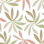 York Wallcoverings Little Garden Leaf & Coral Wallpaper - SKU ZM2812