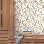 York Wallcoverings Little Garden Leaf & Coral Wallpaper - SKU ZM2812