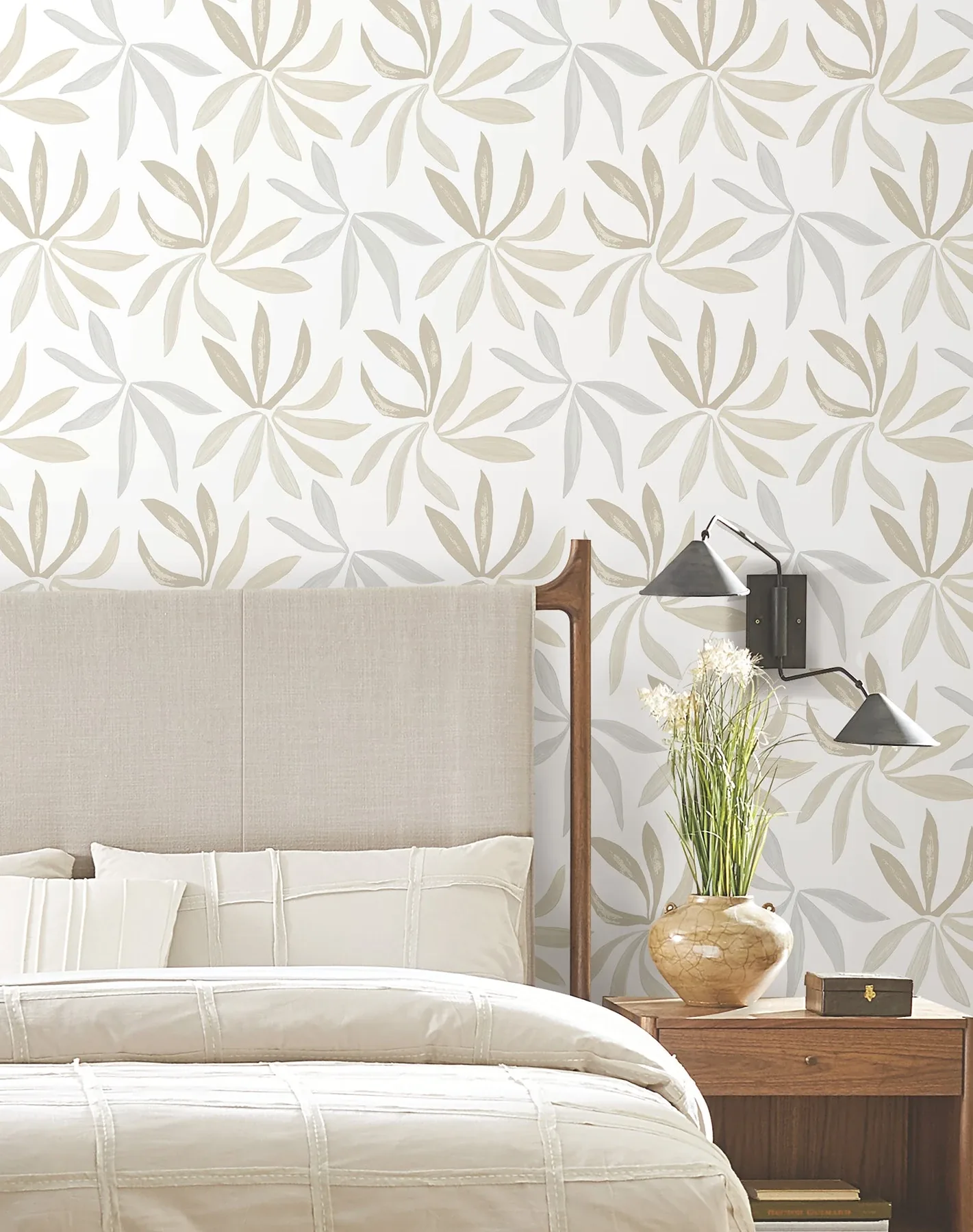 York Wallcoverings Little Garden Neutral & Pearl Wallpaper - SKU ZM2815