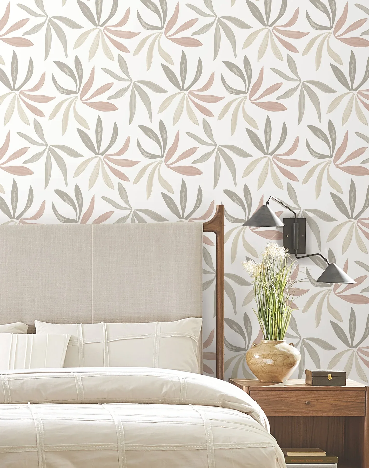 York Wallcoverings Little Garden Nude & Blush Wallpaper - SKU ZM2814