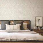York Wallcoverings Looking Glass Beige Wallpaper - SKU FM1103