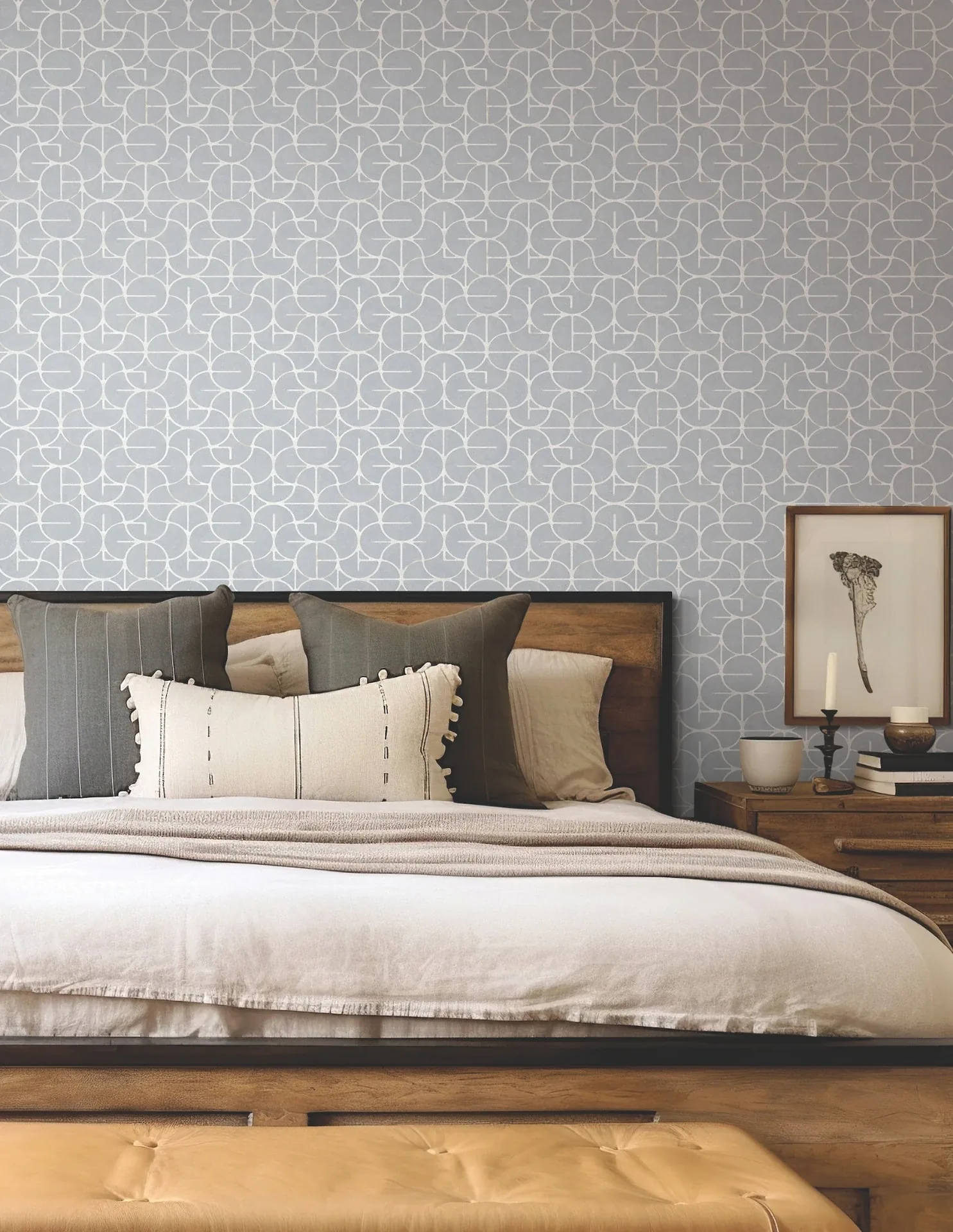 York Wallcoverings Looking Glass Chambray Wallpaper - SKU FM1106