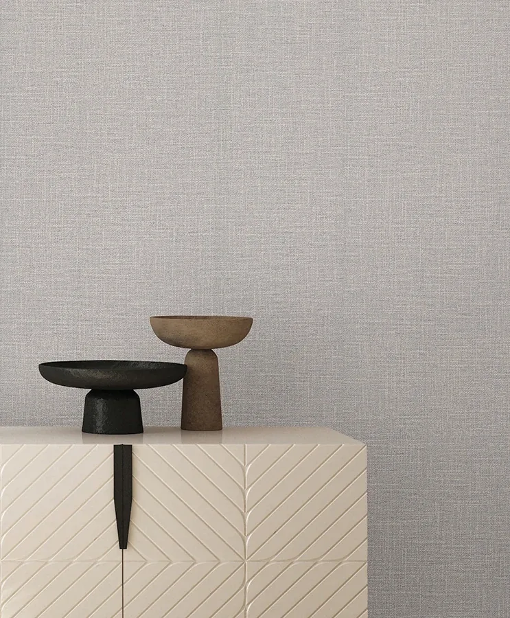 York Wallcoverings Loom Dove Grey Wallpaper - SKU SI26153