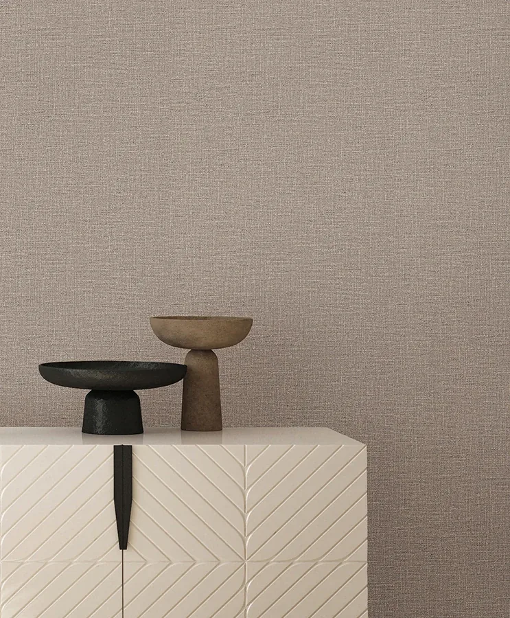 York Wallcoverings Loom Latte Wallpaper - SKU SI26140