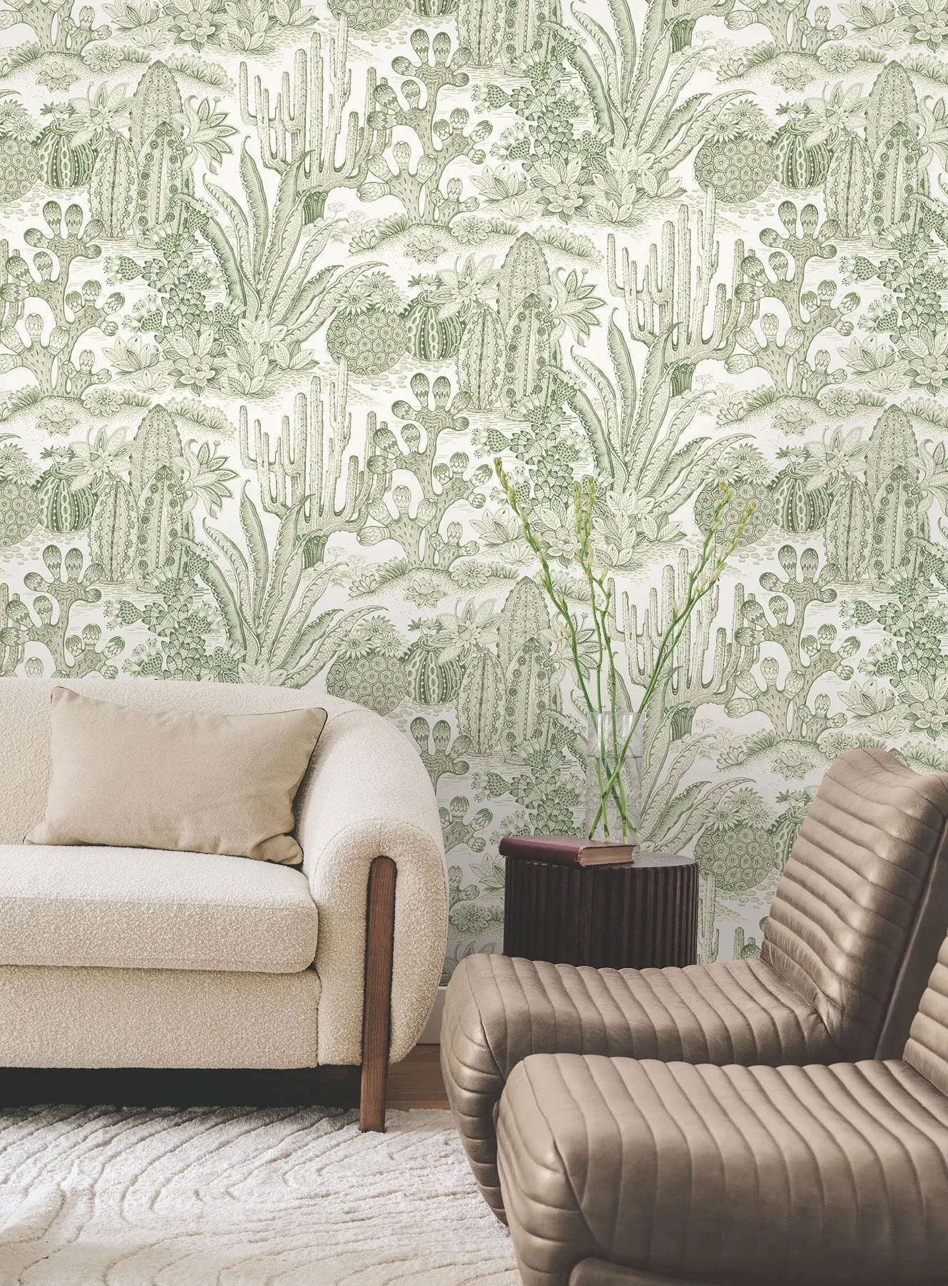 York Wallcoverings Lotus Land Cacti Palm Wallpaper - SKU MT5631