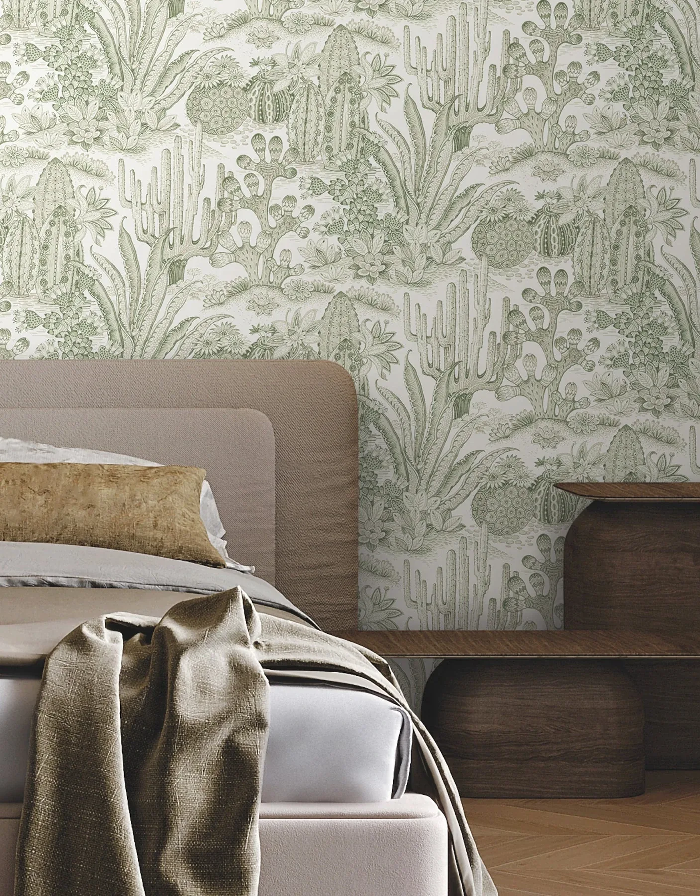 York Wallcoverings Lotus Land Cacti Palm Wallpaper - SKU MT5631