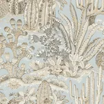 York Wallcoverings Lotus Land Cacti Sky Blue Wallpaper - SKU MT5634