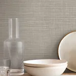 York Wallcoverings Lotus Silk Ecru Wallpaper | Wallpaper Twins York Wallcoverings Lotus Silk Ecru Wallpaper - SKU SI25871