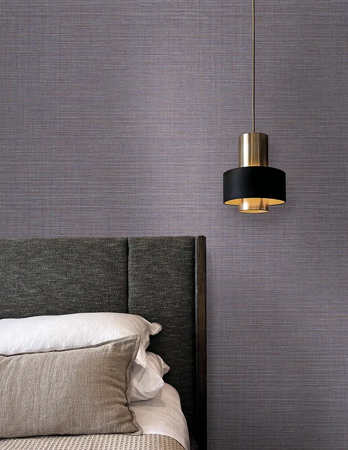 York Wallcoverings Lotus Silk Lilac Wallpaper - SKU SI25870