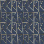 York Wallcoverings Love Triangles Blue & Gold Metallic Peel & Stick Wallpaper | Wallpaper Twins York Wallcoverings Love Triangles Blue & Gold Metallic Peel & Stick Wallpaper - SKU PSW1256RL