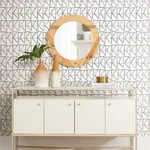 York Wallcoverings Love Triangles Grey Peel & Stick Wallpaper - SKU PSW1252RL