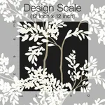 York Wallcoverings Lunaria Silhouette Black & White Wallpaper | Wallpaper Twins York Wallcoverings Lunaria Silhouette Black & White Wallpaper - SKU BL1804