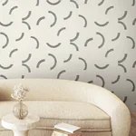 York Wallcoverings Lunula Black Wallpaper | Wallpaper Twins York Wallcoverings Lunula Black Wallpaper - SKU FM1022